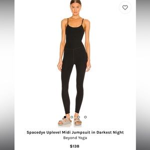 Beyond Yoga Spacedye Uplevel Midi Jumpsuit in Darkest Night